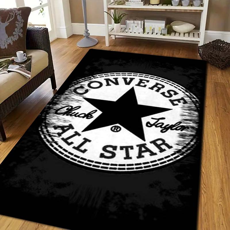 Commercial Printing Inc - سجادة C-Converse ناعمة من الفلانيل مطبوعة،