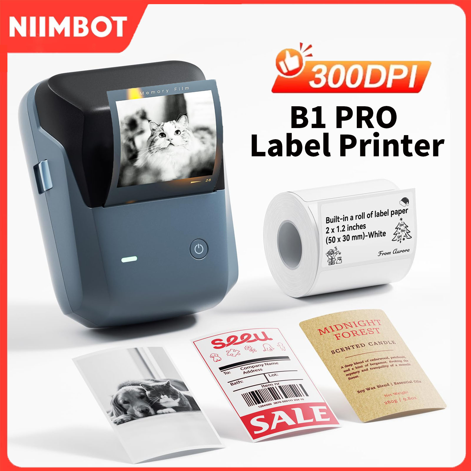 طابعة ملصقات نيمبوت B1/B1PRO ب - مراجعة Commercial Printing Network وسعره