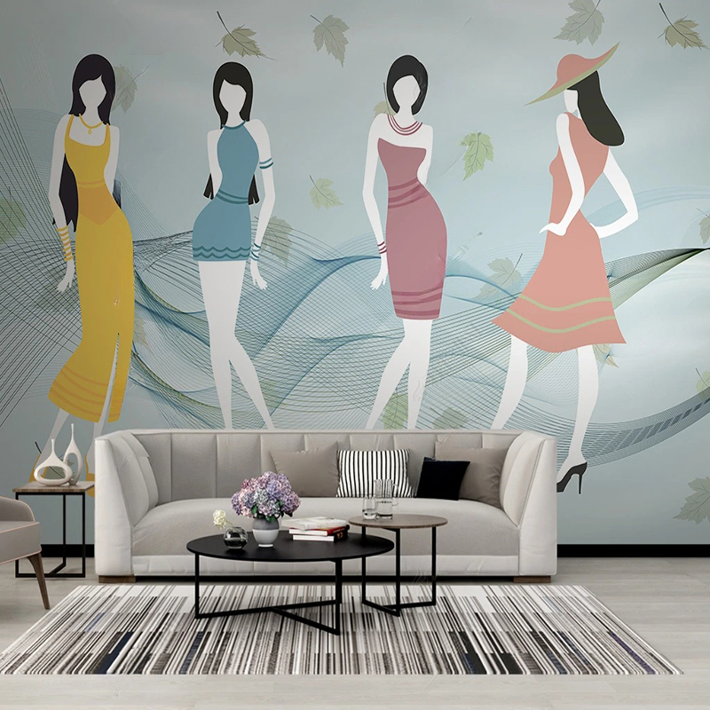 جدارية مخصصة الحديثة الطازجة ا - مراجعة Commercial Wallpaper Printing وسعره