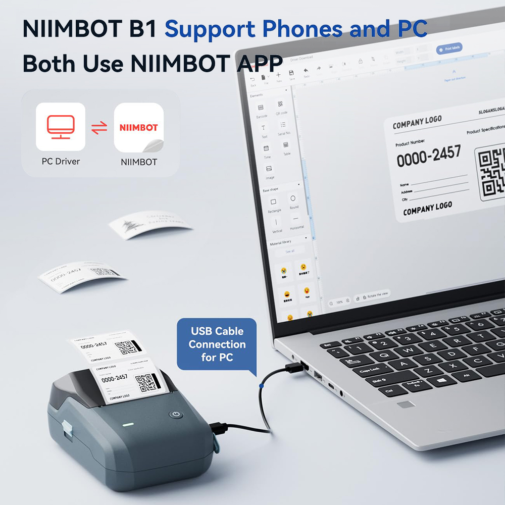 طابعة حرارية محمولة NIIMBOT B1 - مراجعة Commercial Printing Network وسعره