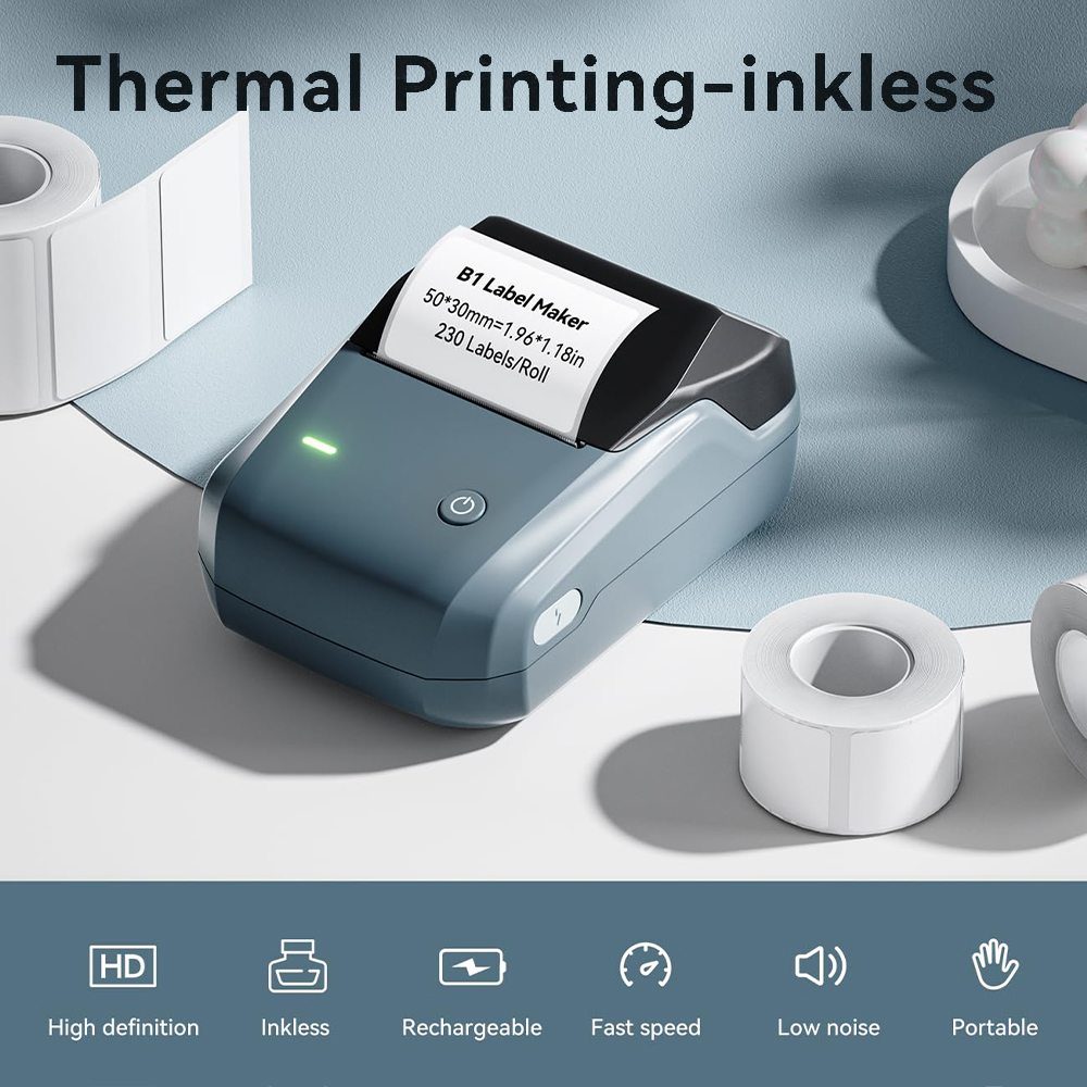 طابعة حرارية محمولة NIIMBOT B1 - مراجعة Commercial Printing Network وسعره